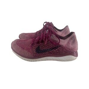 Nike Free RN Flyknit 2018 Raspberry Red Sneakers 942839-600 Womens 8.5